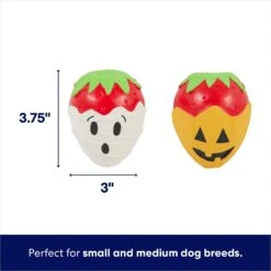 Frisco Halloween Chocolate Covered Strawberries Latex Squeaky Dog Toy -Pet Supplies Discount Store 344043 PT1. AC SS1800 V1689878006