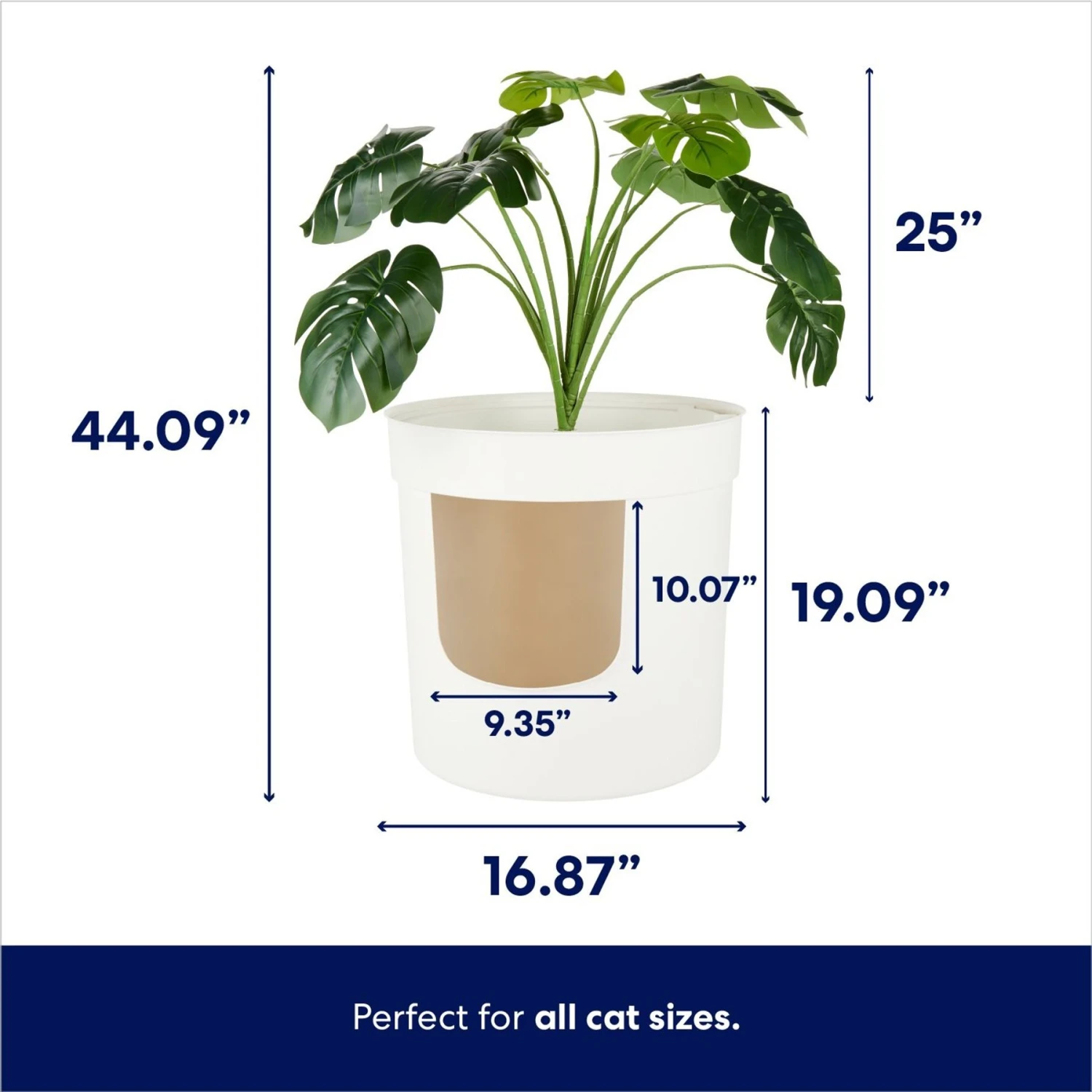 Frisco Hidden Planter Cat Litter Box, 16-in 4 Frisco Hidden Planter Cat Litter Box, 16-in - Image 2