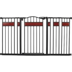 Frisco Wood Accents Extra Wide Auto-close Pet Gate, 30-in -Pet Supplies Discount Store 352631 PT2. AC SS1800 V1657657094