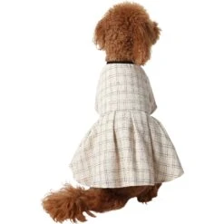 Frisco Tweed Weave Ruffle Skirt Dog & Cat Dress -Pet Supplies Discount Store 353649 PT2. AC SS1800 V1659008241