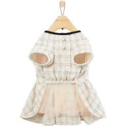 Frisco Tweed Weave Ruffle Skirt Dog & Cat Dress -Pet Supplies Discount Store 353649 PT5. AC SS1800 V1659726435