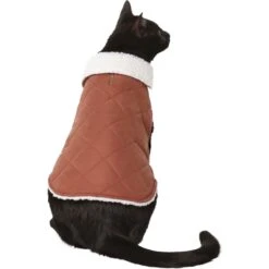Frisco Mid-Heavyweight Fleece Lined Quilted Dog & Cat Coat