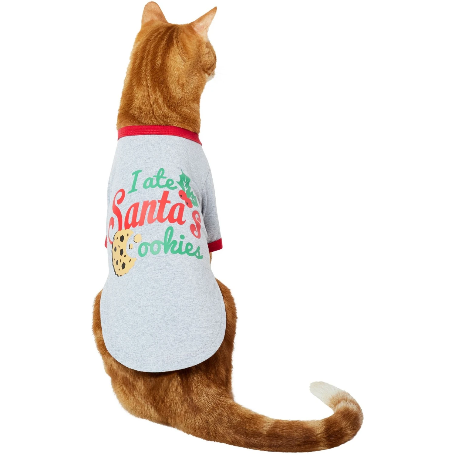 Frisco I Ate Santa's Cookies Dog & Cat T-Shirt 3 Frisco I Ate Santa's Cookies Dog & Cat T-Shirt
