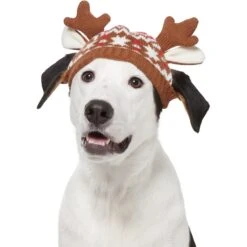 Frisco Antler Fair Isle Dog & Cat Hat -Pet Supplies Discount Store 358313 PT3. AC SS1800 V1660764824