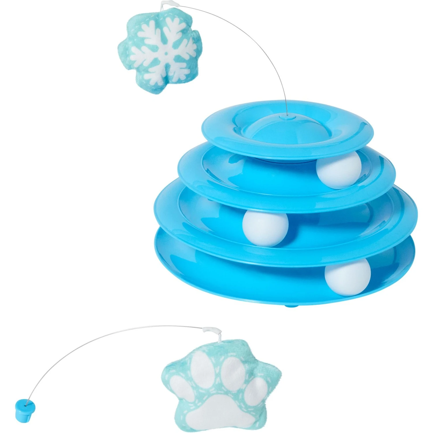 Frisco Winter Blue Cat Tracks Cat Toy With Catnip 3 Frisco Winter Blue Cat Tracks Cat Toy With Catnip