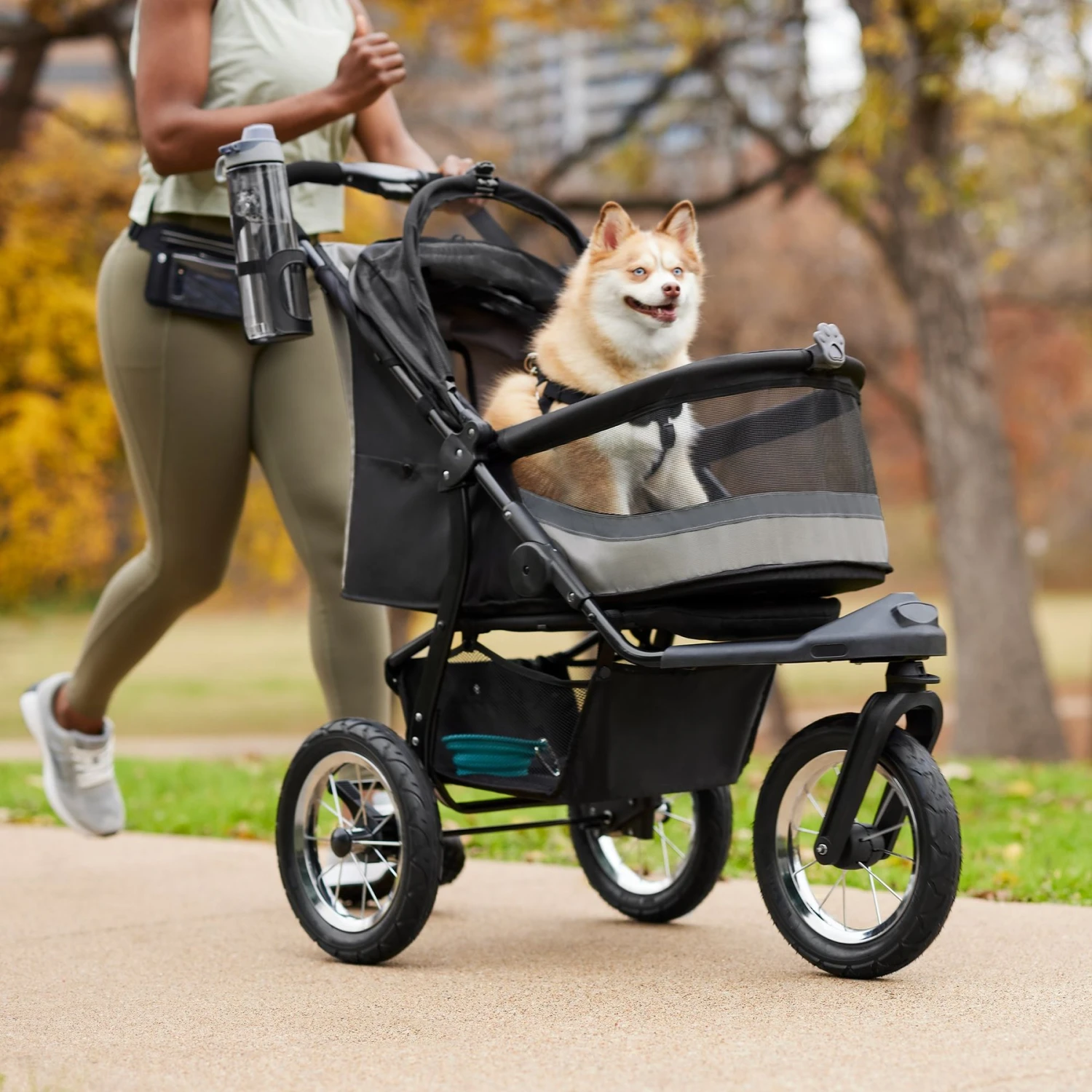 Frisco No-Zip, Collapsible Cat & Dog Jogger Stroller 3 Frisco No-Zip, Collapsible Cat & Dog Jogger Stroller