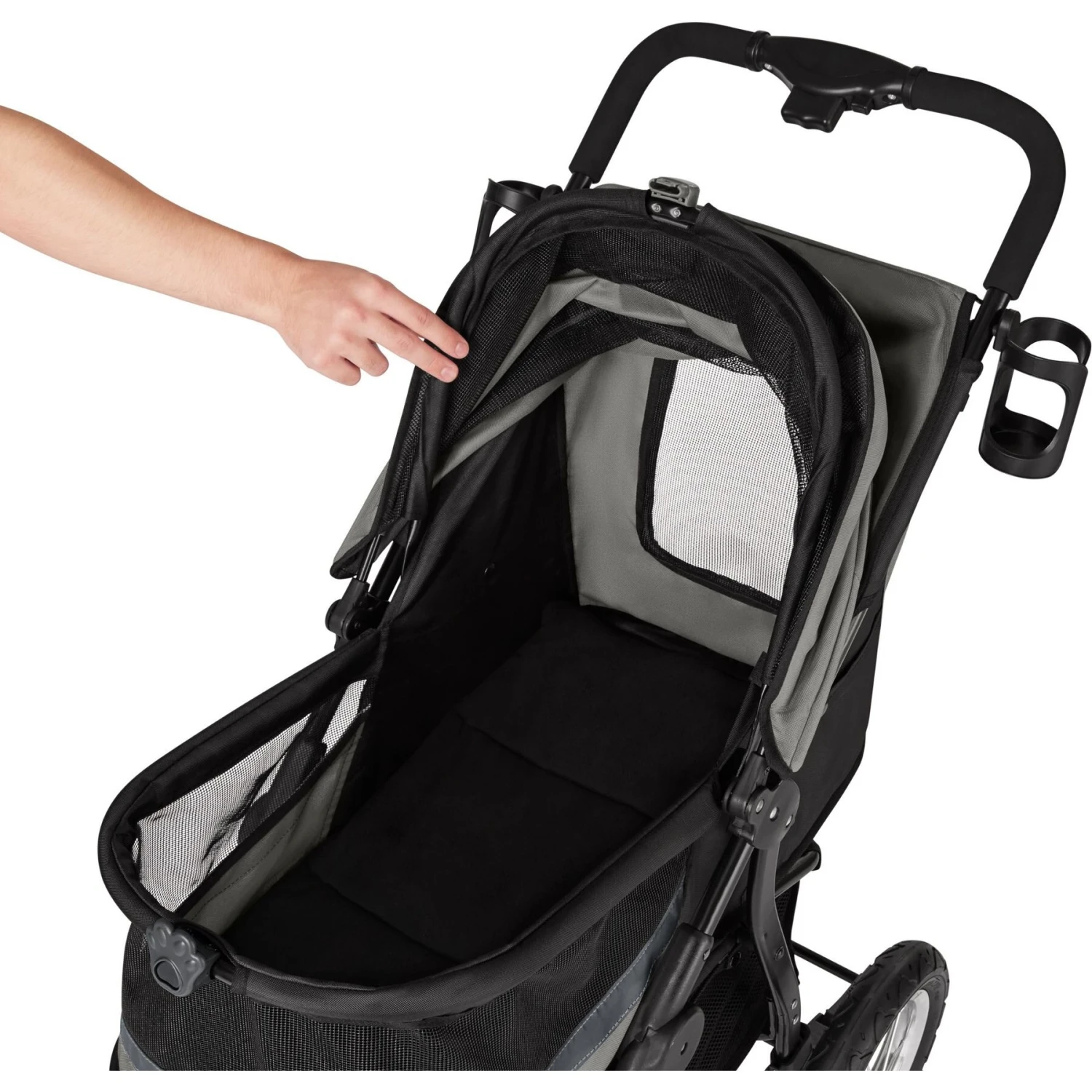 Frisco No-Zip, Collapsible Cat & Dog Jogger Stroller 7 Frisco No-Zip, Collapsible Cat & Dog Jogger Stroller - Image 5