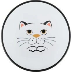 Frisco Cat Face Wide Shape Elevated Non-Skid Ceramic Cat Bowl -Pet Supplies Discount Store 363381 PT4. AC SS1800 V1657657267