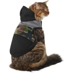Frisco Army Camo Dog & Cat Hoodie -Pet Supplies Discount Store 368774 PT2. AC SS1800 V1669102815