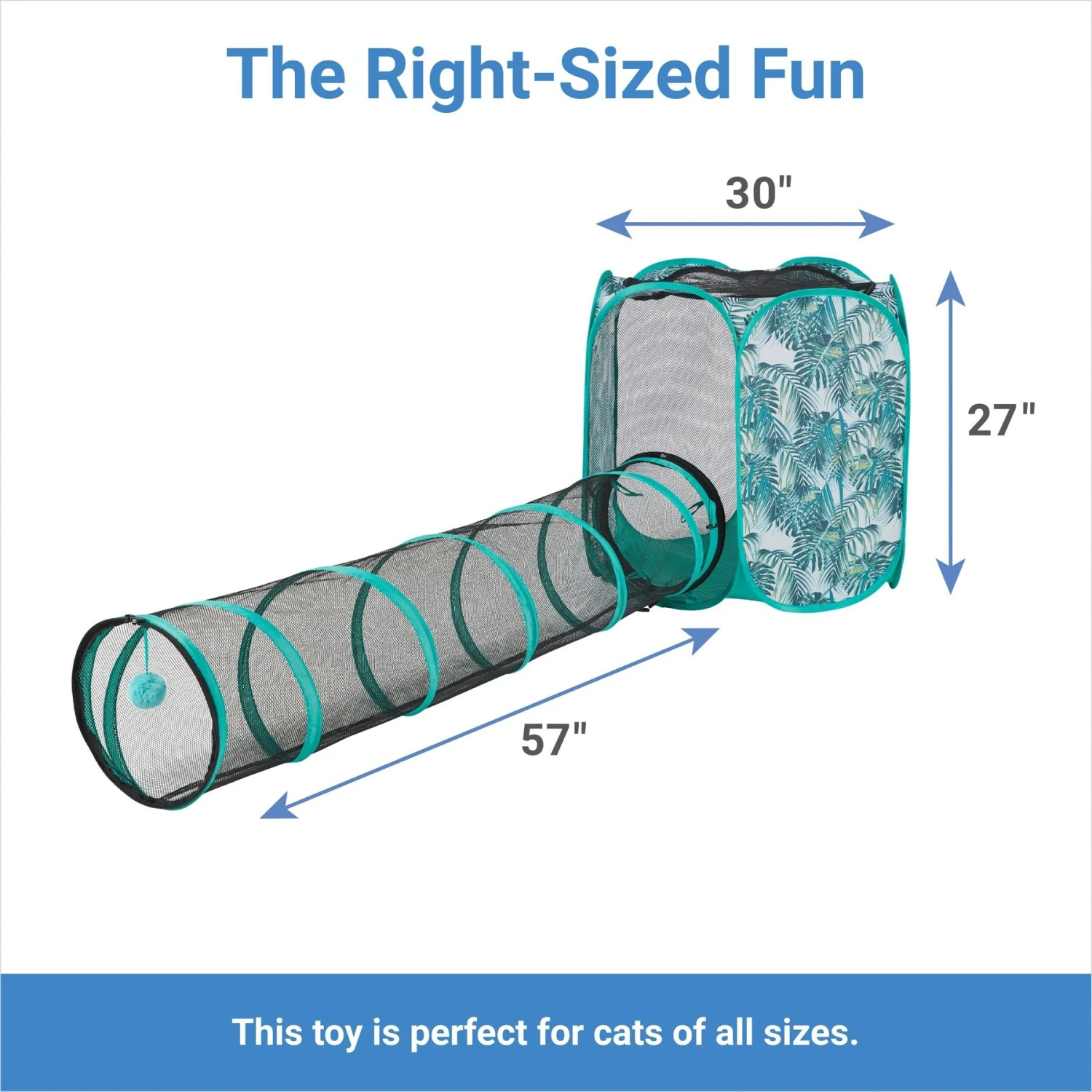 Frisco Mesh Outdoor Extra Tall Pop-up Cat Playpen & Tunnel 4 Frisco Mesh Outdoor Extra Tall Pop-up Cat Playpen & Tunnel - Image 2