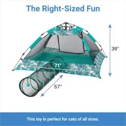 Frisco Mesh Outdoor Pop-up Cat Playpen Tent & Tunnel -Pet Supplies Discount Store 371209 PT1. AC SS1800 V1663162437