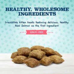 Blue Buffalo Baby Blue Savory Salmon Kitten Treats, 2-oz Bag & Frisco Bird With Feathers Teaser Wand Cat Toy With Catnip -Pet Supplies Discount Store 501918 PT3. AC SS1800 V1648513296