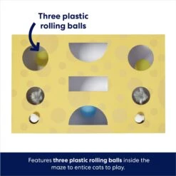 Frisco Cheese Interactive Maze Cardboard Cat Toy Box With Catnip -Pet Supplies Discount Store 506106 PT2. AC SS1800 V1671551751