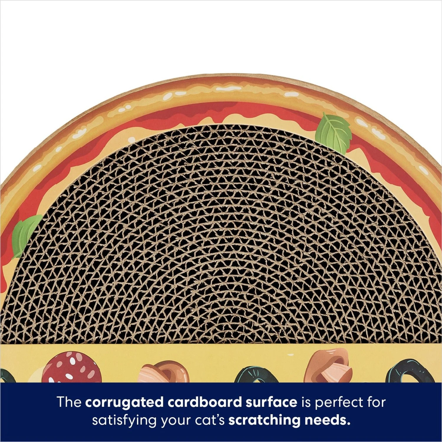 Frisco Interactive Maze & Scratch Cardboard Cat Toy With Catnip, Pizza 6 Frisco Interactive Maze & Scratch Cardboard Cat Toy With Catnip, Pizza - Image 4