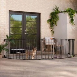 Frisco Outdoor Galvanized Steel 8-Panel Configurable Gate And Playpen With Oxford Roof -Pet Supplies Discount Store 507086 PT4. AC SS1800 V1668631346