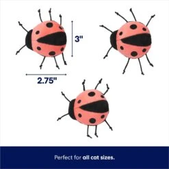 Frisco Spring Potted Plant And Ladybugs Interactive Plush Cat Toy With Catnip -Pet Supplies Discount Store 541542 PT2. AC SS1800 V1672780518