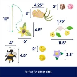 Frisco Spring Plush, Teaser, Ball & Tunnel Variety Pack Cat Toy With Catnip, 10 Count 9 Frisco Spring Plush, Teaser, Ball & Tunnel Variety Pack Cat Toy With Catnip, 10 Count -Pet Supplies Discount Store 541590 PT2. AC SS1800 V1672936931