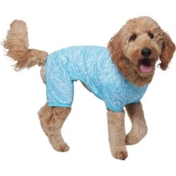 Frisco Blue Ocean Waves Dog & Cat Jersey PJs -Pet Supplies Discount Store 556142 PT3. AC SS1800 V1674829131