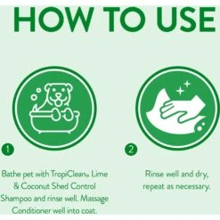 TropiClean Lime & Cocoa Butter Deshedding Dog Conditioner & Frisco Shedding Blade Dog Brush, One Size -Pet Supplies Discount Store 575070 PT3. AC SS1800 V1657660393