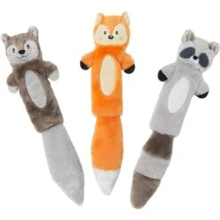 Frisco Forest Friends Stuffing-Free Skinny Plush Squeaky Dog Toy + 3 Items -Pet Supplies Discount Store 582478 PT1. AC SS1800 V1658238980