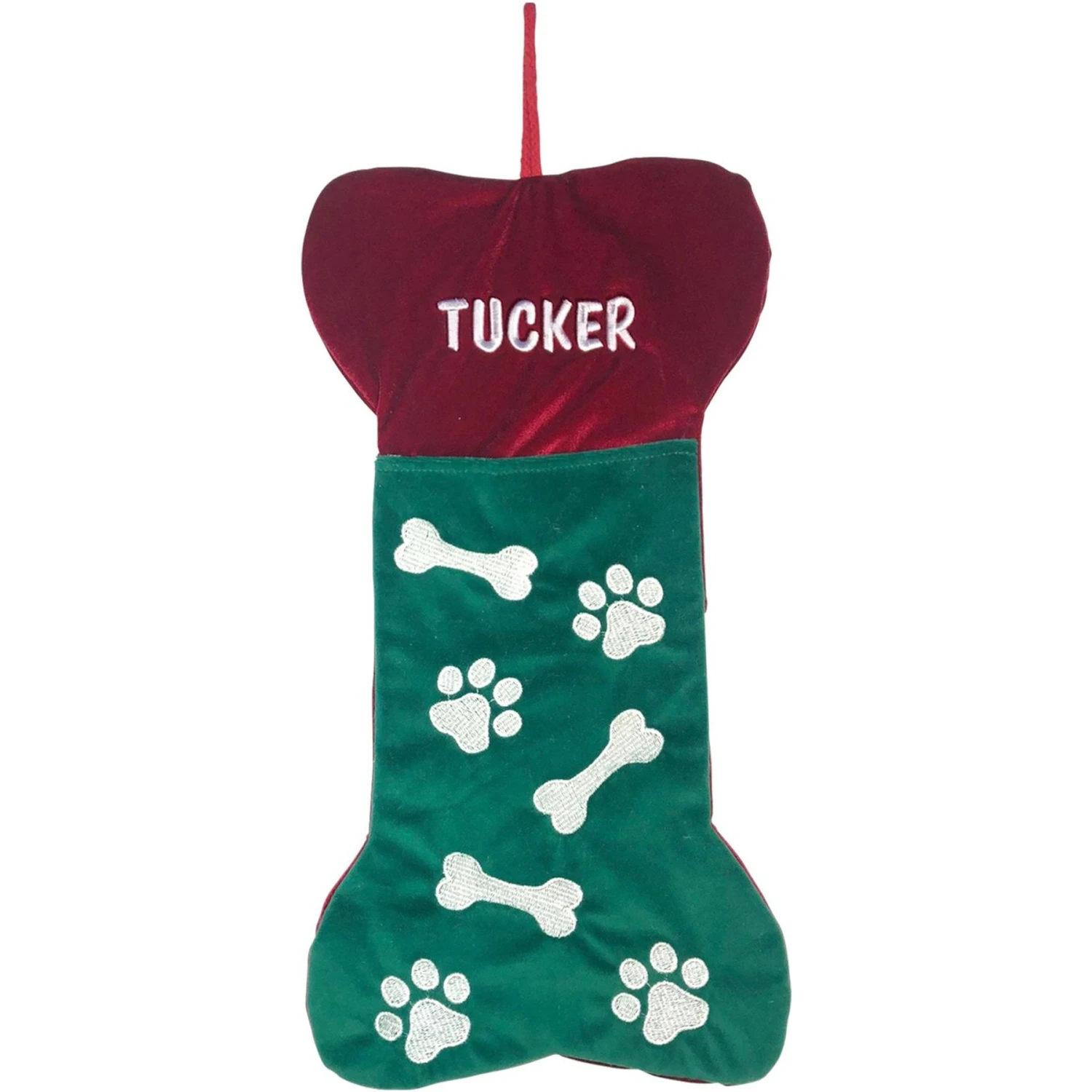 Frisco Personalized Bone Shaped Holiday Dog Stocking 3 Frisco Personalized Bone Shaped Holiday Dog Stocking