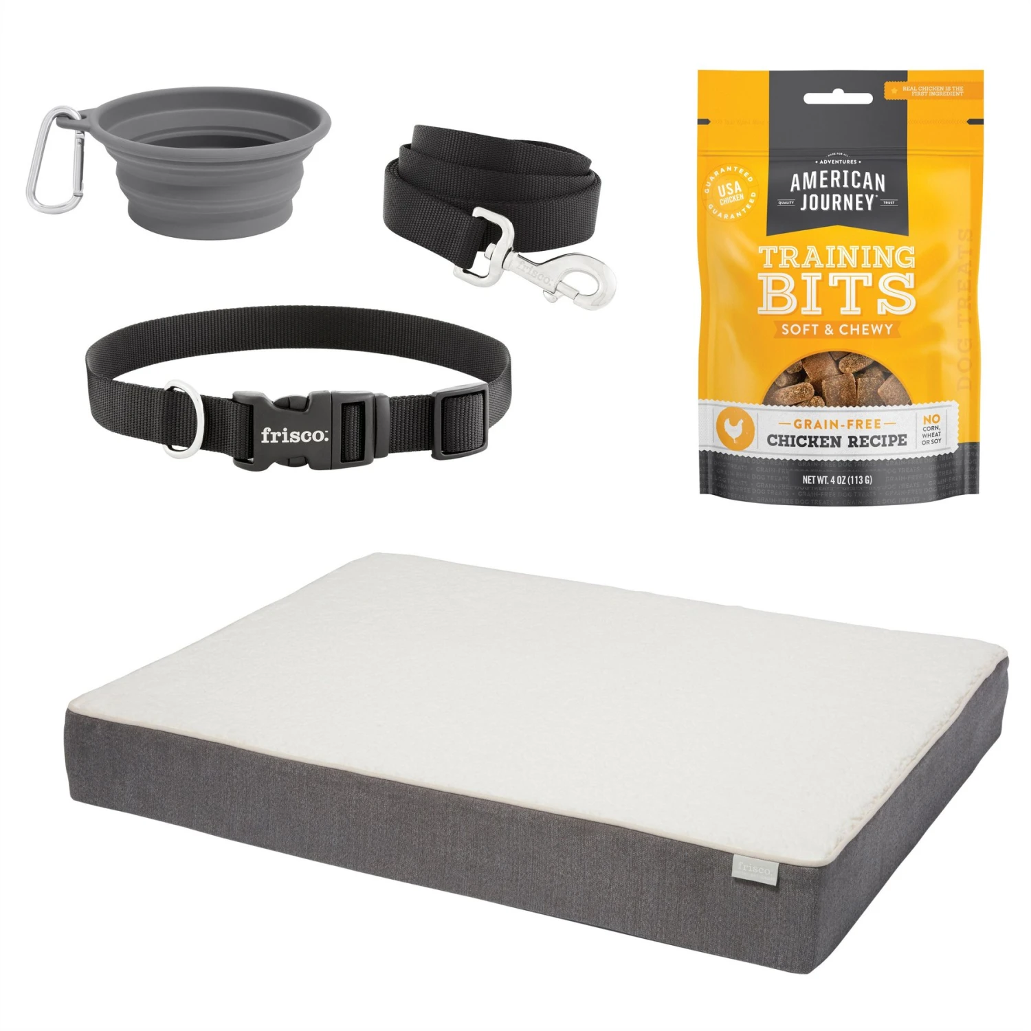 Frisco Solid Nylon Dog Leash + 4 Items 3 Frisco Solid Nylon Dog Leash + 4 Items