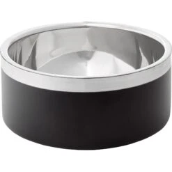 Frisco Insulated Two-Toned Non-Skid Stainless Steel Dog & Cat Bowl + 3 Items -Pet Supplies Discount Store 630886 PT3. AC SS1800 V1662741658