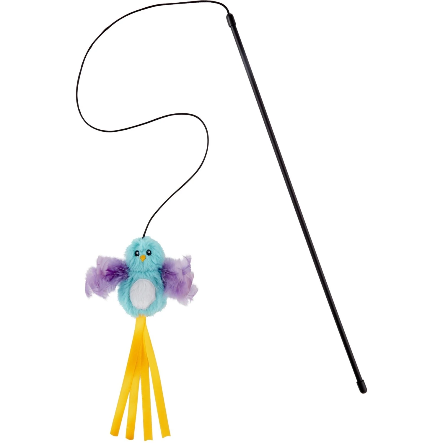 Frisco Bird With Feathers Teaser Wand Cat Toy With Catnip + 4 Items 4 Frisco Bird With Feathers Teaser Wand Cat Toy With Catnip + 4 Items - Image 2