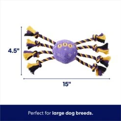 Frisco Halloween Magical Spider Plush With Rope Squeaky Dog Toy -Pet Supplies Discount Store 668310 PT1. AC SS1800 V1689350106