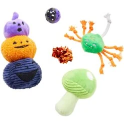 Frisco Halloween Mystical Variety Pack Plush & Balls Cat Toy With Catnip