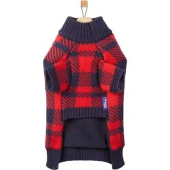 Frisco Fleece Lined Buffalo Plaid Mock Neck Dog & Cat Sweater -Pet Supplies Discount Store 718470 PT4. AC SS1800 V1693234777