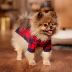 Frisco Fleece Lined Buffalo Plaid Mock Neck Dog & Cat Sweater -Pet Supplies Discount Store 718470 PT7. AC SS1800 V1692378099