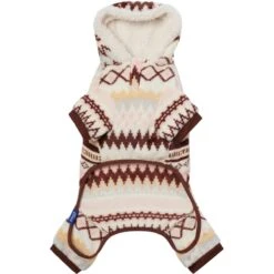 Frisco Fairisle Cozy Plush Fleece Dog & Cat PJs, Cream -Pet Supplies Discount Store 719006 PT5. AC SS1800 V1692720254