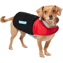 Frisco Medium Weight Retro Colorblock Mixed Media Dog & Cat Coat -Pet Supplies Discount Store 719462 PT2. AC SS1800 V1703184629