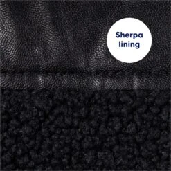 Frisco Medium Weight Faux Leather Dog & Cat Parka With Faux Fur Trimmed Hood, Black 15 Frisco Medium Weight Faux Leather Dog & Cat Parka With Faux Fur Trimmed Hood, Black -Pet Supplies Discount Store 719798 PT5. AC SS1800 V1692213078