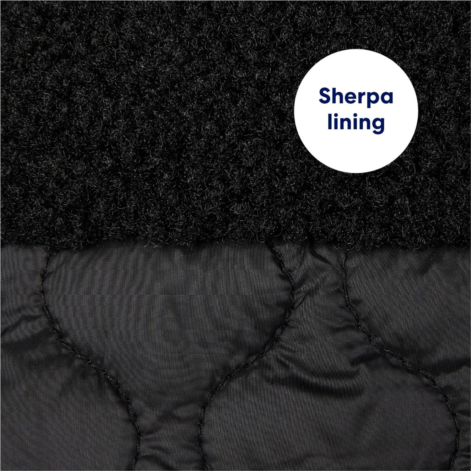 Frisco Heavy Weight Dog & Cat Quilted Hybrid Coat With Sherpa Lining 8 Frisco Heavy Weight Dog & Cat Quilted Hybrid Coat With Sherpa Lining - Image 6