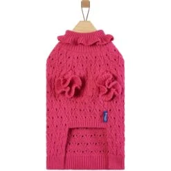 Frisco Ruffle Knit Pointelle Dog & Cat Turtleneck Sweater -Pet Supplies Discount Store 720646 PT4. AC SS1800 V1693234237