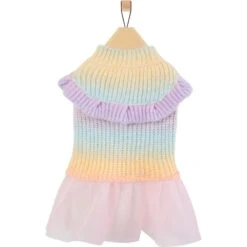 Frisco Rainbow Dog & Cat Sweater Dress -Pet Supplies Discount Store 720934 PT3. AC SS1800 V1692977136