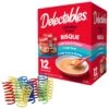 Hartz Delectables Bisque Variety Pack Lickable Cat Treats & Frisco Colorful Springs Cat Toy