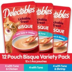 Hartz Delectables Bisque Variety Pack Lickable Cat Treats & Frisco Colorful Springs Cat Toy -Pet Supplies Discount Store 737462 PT3. AC SS1800 V1670880307