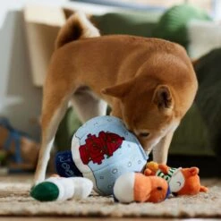 Frisco Holiday Melting Snow Globe Hide & Seek Puzzle Plush Squeaky Dog Toy -Pet Supplies Discount Store 739910 PT3. AC SS1800 V1695045656