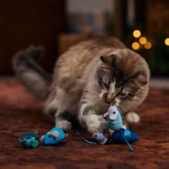 Frisco Holiday Festive Arctic Blues Mice Plush Cat Toy With Catnip 8 Frisco Holiday Festive Arctic Blues Mice Plush Cat Toy With Catnip -Pet Supplies Discount Store 740070 PT3. AC SS1800 V1694813159