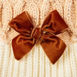 Frisco Cable Knit Dog & Cat Sweater Dress With Velvet Bow -Pet Supplies Discount Store 745838 PT6. AC SS1800 V1694794127