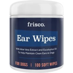 Zymox Ear Infection Solution With .5% Hydrocortisone For Dogs & Cats, 1.25-oz Bottle & Frisco Ear Wipes For Dogs, 100 Count -Pet Supplies Discount Store 808334 PT5. AC SS1800 V1679065300