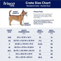 Frisco Fold & Carry Double Door Collapsible Wire Dog Crate -Pet Supplies Discount Store 88789 PT2. AC SS1800 V1667228179