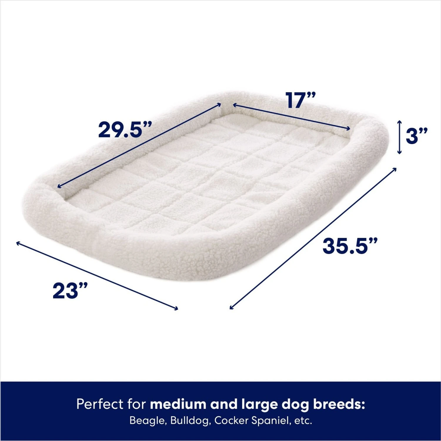 Frisco Quilted Dog Crate Mat 4 Frisco Quilted Dog Crate Mat - Image 2