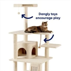 Frisco 62-in Faux Fur Cat Tree & Condo 10 Frisco 62-in Faux Fur Cat Tree & Condo -Pet Supplies Discount Store 92259 PT2. AC SS1800 V1667228962