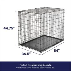 Frisco Heavy Duty Single Door Wire Dog Crate & MidWest Quiet Time Fleece Dog Crate Mat -Pet Supplies Discount Store 933510 PT2. AC SS1800 V1692304490