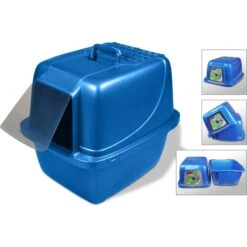 Van Ness Enclosed Cat Litter Pan & Frisco Paw Shaped Cat Litter Mat -Pet Supplies Discount Store 947414 PT2. AC SS1800 V1693602740