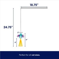 Frisco Colorful Springs Cat Toy & Frisco Bird With Feathers Teaser Wand Cat Toy With Catnip -Pet Supplies Discount Store 962126 PT6. AC SS1800 V1694782921